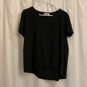 Zara organic cotton black tee
